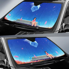 Load image into Gallery viewer, Anime Girl Bench Alone Blue Sky 4K Car Sun Shade Universal Fit 225311 - CarInspirations