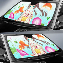 Load image into Gallery viewer, Anime Girl Blue Eyes Hd Car Sun Shade Universal Fit 225311 - CarInspirations