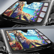 Load image into Gallery viewer, Anime Girl School Girl Hd Car Sun Shade Universal Fit 225311 - CarInspirations