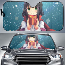Load image into Gallery viewer, Anime Girl Xmas Gift Winter Hd 4K Car Sun Shade Universal Fit 225311 - CarInspirations