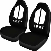 Load image into Gallery viewer, Army BTS Black Seat Covers 101719 Universal Fit - CarInspirations