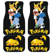 Load image into Gallery viewer, Ask Ketchum & Pikachu Car Floor Mats Pokemon Anime H200221 Universal Fit 225311 - CarInspirations