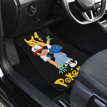 Load image into Gallery viewer, Ask Ketchum & Pikachu Car Floor Mats Pokemon Anime H200221 Universal Fit 225311 - CarInspirations