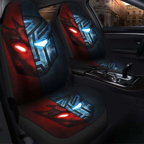 Autobots Vs Decepticons 1 Seat Cover 101719 Universal Fit - CarInspirations