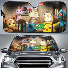 Load image into Gallery viewer, Azurill Marill Mew Pikachu Pokemon Auto Sun Shades 918b Universal Fit - CarInspirations