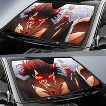 Load image into Gallery viewer, Baki Yuijro Hanma Art Car Sun Shade Anime Fan Gift Universal Fit 173905 - CarInspirations