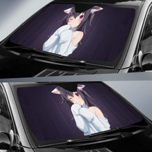 Load image into Gallery viewer, Black Cat Anime Girl 4K Car Sun Shade Universal Fit 225311 - CarInspirations