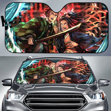 Load image into Gallery viewer, Demon Slayer Tanjiro & Nezuko Car Auto Sunshade Anime 2020 Universal Fit 225311 - CarInspirations