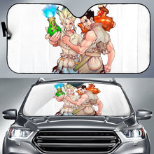 Load image into Gallery viewer, Dr Stone Funny Senku & Taiju Auto Sunshade Anime 2020 Universal Fit 225311 - CarInspirations
