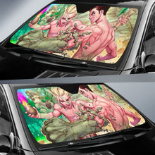 Load image into Gallery viewer, Dr Stone Senku & Taiju Auto Sunshade Anime 2020 Universal Fit 225311 - CarInspirations