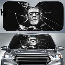 Load image into Gallery viewer, Frankenstein Car Auto Sun Shade Broken Glass Style Universal Fit 174503 - CarInspirations