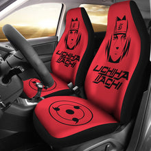 Load image into Gallery viewer, Itachi Uchiha Red Seat Covers Naruto Anime Car Seat Covers Ci102001