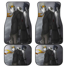 Load image into Gallery viewer, Naruto Car Floor Mats Naruto Vs Sasuke Black And White Car Mats 04 CarInspirations 1