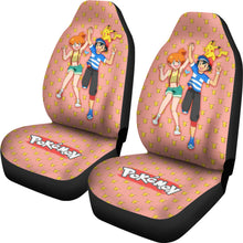 Load image into Gallery viewer, Anime Misty Ash Pikachu Pokemon Car Seat Covers Pokemon Car Accessorries Ci111305