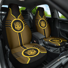 Load image into Gallery viewer, Gold and Black Transformers Autobots Logo Car Seat Covers Custom For Fans Style 1 213101