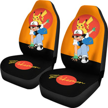 Load image into Gallery viewer, Pikachu Pokemon Seat Covers Pokemon Anime Car Seat Covers Ci102803