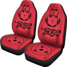 Load image into Gallery viewer, Itachi Uchiha Red Seat Covers Naruto Anime Car Seat Covers Ci102001
