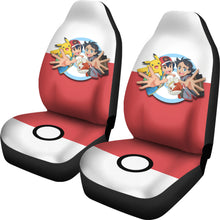 Load image into Gallery viewer, Anime Ash Ketchum Pikachu Pokemon Car Seat Covers Pokemon Car Accessorries Ci110301