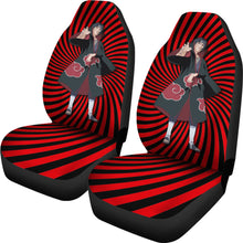 Load image into Gallery viewer, Itachi Uchiha Red Seat Covers Naruto Anime Car Seat Covers Ci102002