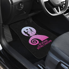 Load image into Gallery viewer, Nightmare Before Christmas Cartoon Car Floor Mats | Jack And Sally Silhouette On The Purple Hill Car Mats Ci100602