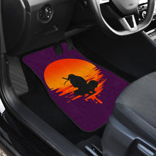 Load image into Gallery viewer, Naruto Anime Car Floor Mats - Uchiha Itachi Sitting Silhouette Melting Moon Car Mats Ci101605