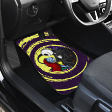 Load image into Gallery viewer, Nightmare Before Christmas Cartoon Car Floor Mats - Jack And Sally Kissing Yellow Spiral Car Mats Ci092702