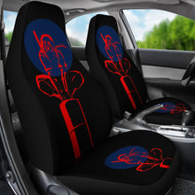 Load image into Gallery viewer, Naruto Anime Car Seat Covers - Uchiha Itachi Sitting Minimalist Red Artwork Seat Covers Ci101603