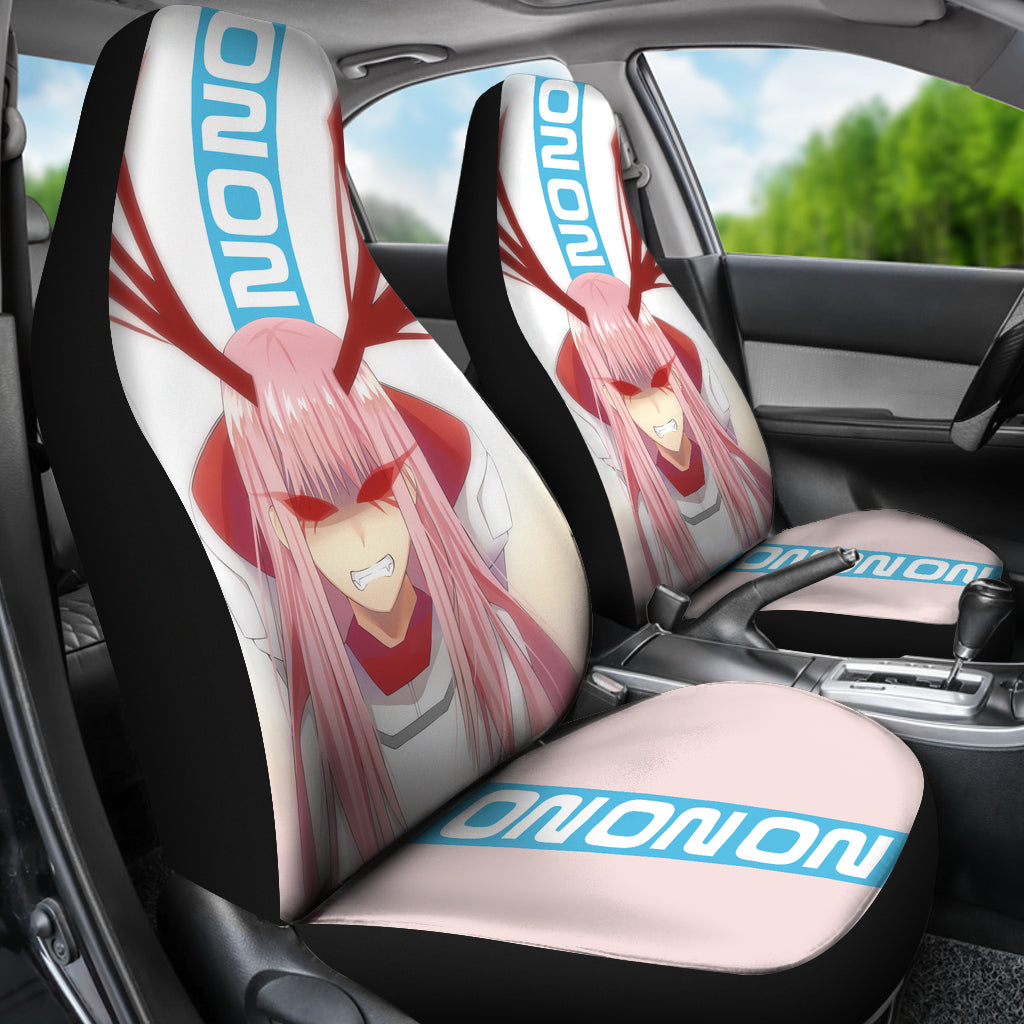 Zero Two Angy Anime Girl Car Seat Covers For Fans Ci0719 Gift Family, Friends, Fan Idea