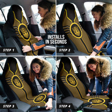Load image into Gallery viewer, Gold and Black Transformers Autobots Logo Car Seat Covers Custom For Fans Style 1 213101