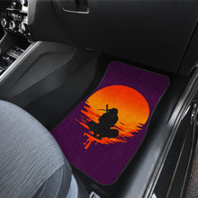 Load image into Gallery viewer, Naruto Anime Car Floor Mats - Uchiha Itachi Sitting Silhouette Melting Moon Car Mats Ci101605