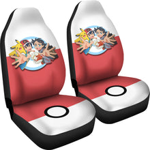 Load image into Gallery viewer, Anime Ash Ketchum Pikachu Pokemon Car Seat Covers Pokemon Car Accessorries Ci110301