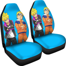 Load image into Gallery viewer, Naruto Car Seat Covers Boruto And Naruto Friends Blue Seat Covers CI04 CarInspirations 4