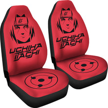 Load image into Gallery viewer, Itachi Uchiha Red Seat Covers Naruto Anime Car Seat Covers Ci102001