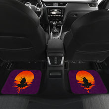 Load image into Gallery viewer, Naruto Anime Car Floor Mats - Uchiha Itachi Sitting Silhouette Melting Moon Car Mats Ci101605