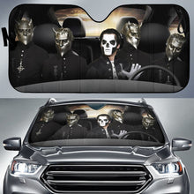 Load image into Gallery viewer, Ghost Band Car Auto Sun Shade For Metal Fan Gift Idea Universal Fit 174503 - CarInspirations