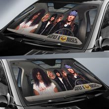 Load image into Gallery viewer, Guns N’ Roses Car Sun Shade Rock Band Sun Visor Fan Gift Idea Universal Fit 174503 - CarInspirations