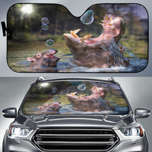 Load image into Gallery viewer, Happy Hippo Anime Car Sun Shade Universal Fit 225311 - CarInspirations