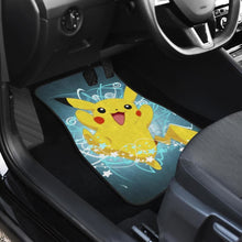 Load image into Gallery viewer, Happy Pikachu Car Floor Mats Pokemon Anime Fan Gift H200221 Universal Fit 225311 - CarInspirations