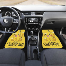 Load image into Gallery viewer, Happy Pikachu Pokemon Anime Fan Gift Car Floor Mats H200221 Universal Fit 225311 - CarInspirations