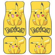 Load image into Gallery viewer, Happy Pikachu Pokemon Anime Fan Gift Car Floor Mats H200221 Universal Fit 225311 - CarInspirations