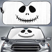 Load image into Gallery viewer, Jack Skellington Face Auto Sun Shades 918b Universal Fit - CarInspirations