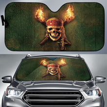 Load image into Gallery viewer, Jack Sparrow Skull Art Car Sun Shade Movie Fan Gift T041820 Universal Fit 084218 - CarInspirations