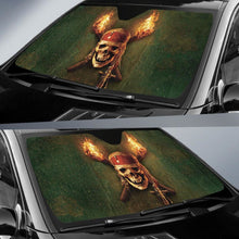 Load image into Gallery viewer, Jack Sparrow Skull Art Car Sun Shade Movie Fan Gift T041820 Universal Fit 084218 - CarInspirations