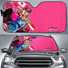 Load image into Gallery viewer, Jotaro Kujo Art Car Sun Shades JoJo’s Bizarre Adventure Universal Fit 210212 - CarInspirations
