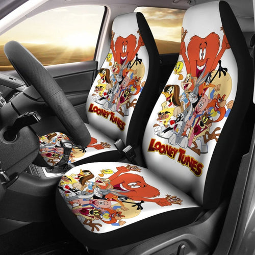 Looney Tunes Friends Car Seat Covers Cartoon Fan Gift H200212 Universal Fit 225311 - CarInspirations