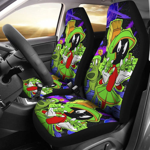 Martian Car Seat Covers Looney Tunes Cartoon Fan Gift H200212 Universal Fit 225311 - CarInspirations
