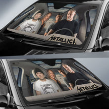 Load image into Gallery viewer, Metallica Car Sun Shade Rock Band Sun Visor Fan Gift Universal Fit 174503 - CarInspirations