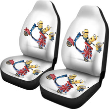 Load image into Gallery viewer, Minion Motobike 2020 Seat Covers Amazing Best Gift Ideas 2020 Universal Fit 090505 - CarInspirations