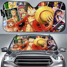 Load image into Gallery viewer, Monkey D. Luffy One Piece Car Sun Shades Anime H033120 Universal Fit 225311 - CarInspirations