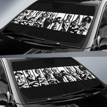 Load image into Gallery viewer, One Peace Black And White Car Sun Shade Universal Fit 225311 - CarInspirations
